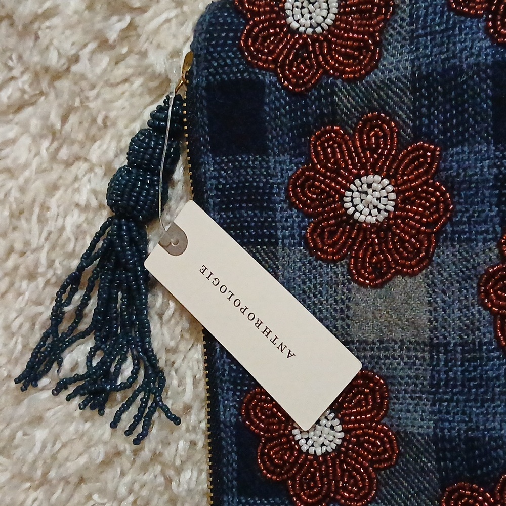 NWT ANTHROPOLOGIE BEADED BAG /NOTE BOOK - Picture 3 of 15